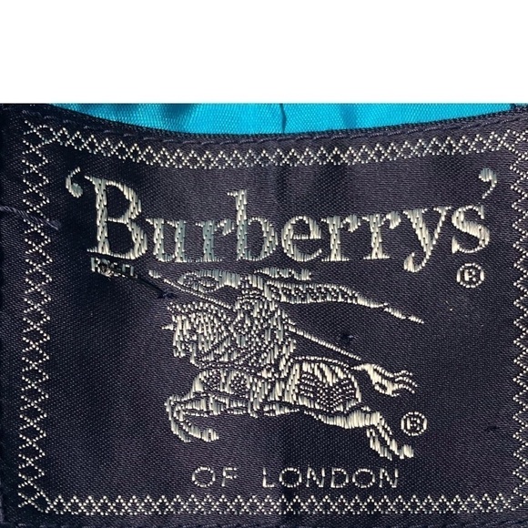 Burberry Turquoise Suede Jacket with Insignia Buttons VTG - Picture 7 of 10